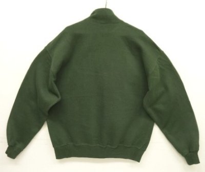 画像5: 90'S RUSSELL ATHLETIC ハーフジップ スウェットシャツ オリーブ メキシコ製 (VINTAGE)