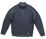 00'S PATAGONIA 裾ロゴ レギュレーター R1 ハーフジップ ロングスリーブ ダークブルー USA製 (VINTAGE)