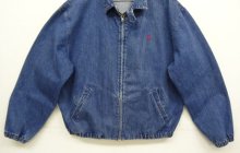 他の写真3: 90'S RALPH LAUREN 三角タグ チンスト付き デニム ドリズラージャケット インディゴ USA製 (VINTAGE)