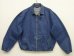 画像1: 90'S RALPH LAUREN 三角タグ チンスト付き デニム ドリズラージャケット インディゴ USA製 (VINTAGE) (1)