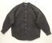 画像1: 90'S RALPH LAUREN "POSTBOY" 長袖 バンドカラーシャツ フェードブラック (VINTAGE) (1)