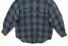 他の写真3: 90'S RALPH LAUREN レーヨン100% フラップ付きポケット 長袖 シャツ チェック柄 (VINTAGE)