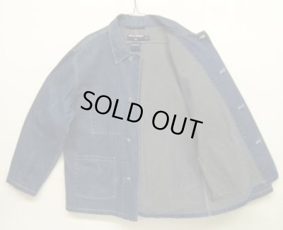 画像3: 90'S RALPH LAUREN "POLO SPORT" レザータグ デニム カバーオール インディゴ (VINTAGE)