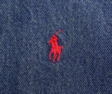 他の写真2: 90'S RALPH LAUREN 三角タグ チンスト付き デニム ドリズラージャケット インディゴ USA製 (VINTAGE)