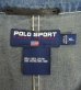 画像2: 90'S RALPH LAUREN "POLO SPORT" レザータグ デニム カバーオール インディゴ (VINTAGE) (2)