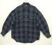 画像1: 90'S RALPH LAUREN レーヨン100% フラップ付きポケット 長袖 シャツ チェック柄 (VINTAGE) (1)