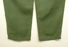 他の写真2: 60'S アメリカ軍 US ARMY "OG107" 初期モデル コットンサテン 平ボタン ベイカーパンツ M (VINTAGE)