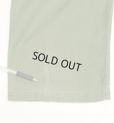 画像6: 60'S アメリカ軍 US ARMY "OG107" コットンサテン ベイカーパンツ W36L33 (VINTAGE)