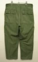 画像4: 60'S アメリカ軍 US ARMY "OG107" コットンサテン ベイカーパンツ W36L33 (VINTAGE)