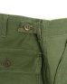 画像6: 60'S アメリカ軍 US ARMY "OG107" 初期モデル コットンサテン 平ボタン ベイカーパンツ M (VINTAGE)