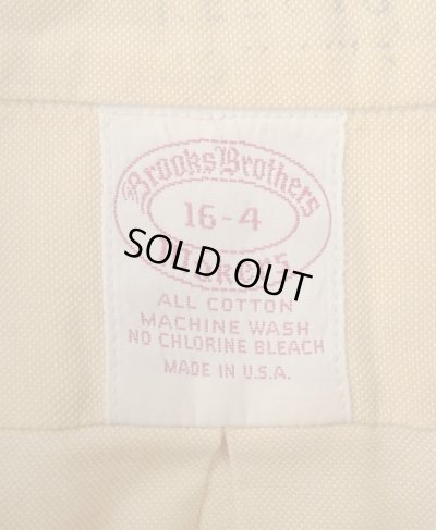 画像2: 70'S BROOKS BROTHERS "MAKERS" 6ボタン オックスフォード BDシャツ イエロー USA製 (VINTAGE)