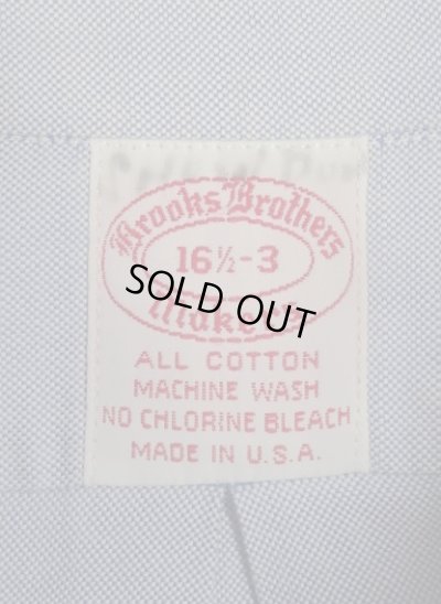画像2: 70'S BROOKS BROTHERS "MAKERS" 6ボタン オックスフォード BDシャツ ブルー USA製 (VINTAGE)