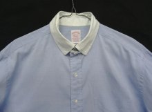 他の写真1: 90'S BROOKS BROTHERS "MAKERS" オックスフォード タブカラー クレリックシャツ ホワイト/ブルー USA製 (VINTAGE)