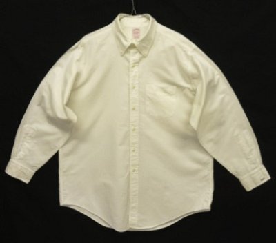 画像1: 90'S BROOKS BROTHERS オックスフォード BDシャツ ホワイト USA製 (VINTAGE)