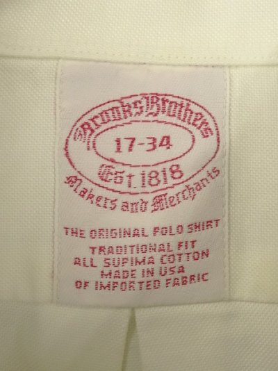 画像2: 90'S BROOKS BROTHERS オックスフォード BDシャツ ホワイト USA製 (VINTAGE)