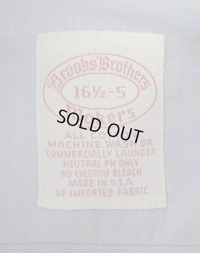 画像2: 90'S BROOKS BROTHERS "MAKERS" オックスフォード タブカラー クレリックシャツ ホワイト/ブルー USA製 (VINTAGE)