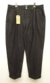画像1: WOODBLOCK "2TUCK BLACK DENIM TROUSER" BLACK (NEW) (1)