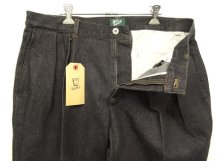 他の写真1: WOODBLOCK "2TUCK BLACK DENIM TROUSER" BLACK (NEW)
