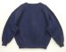画像4: 90'S RUSSELL ATHLETIC 前Vガゼット付き クルーネック スウェットシャツ ネイビー USA製 (VINTAGE) (4)