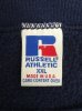 画像2: 90'S RUSSELL ATHLETIC 前Vガゼット付き クルーネック スウェットシャツ ネイビー USA製 (VINTAGE) (2)