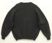 画像4: 90'S RUSSELL ATHLETIC 前Vガゼット付き クルーネック スウェットシャツ ブラック USA製 (VINTAGE) (4)