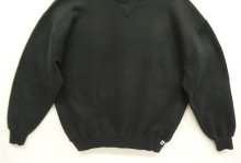 他の写真3: 90'S RUSSELL ATHLETIC 前Vガゼット付き クルーネック スウェットシャツ ブラック USA製 (VINTAGE)