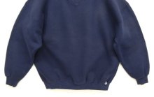 他の写真3: 90'S RUSSELL ATHLETIC 前Vガゼット付き クルーネック スウェットシャツ ネイビー USA製 (VINTAGE)