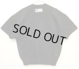 90'S RUSSELL ATHLETIC "HIGH COTTON" 前Vガゼット付き クルーネック 半袖 スウェットシャツ ブラック USA製 (DEADSTOCK)