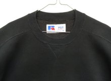 他の写真1: 90'S RUSSELL ATHLETIC "HIGH COTTON" 前Vガゼット付き クルーネック 半袖 スウェットシャツ ブラック USA製 (DEADSTOCK)