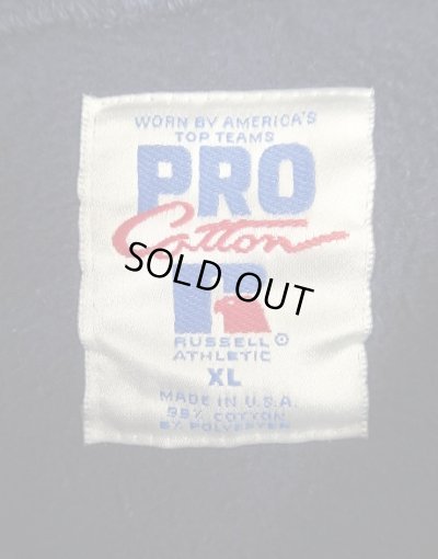 画像2: 90'S RUSSELL ATHLETIC "PRO COTTON" トップスナップボタン スウェットパーカー ネイビー USA製 (VINTAGE)