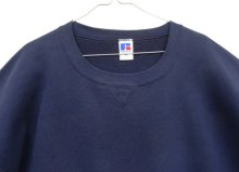 他の写真1: 90'S RUSSELL ATHLETIC 前Vガゼット付き クルーネック スウェットシャツ ネイビー USA製 (VINTAGE)