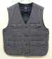 画像1: 90'S GAP 旧タグ 裏地付き ダックベスト フェードネイビー (VINTAGE) (1)