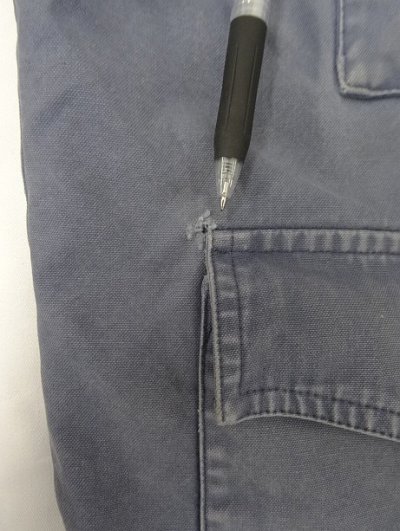 画像5: 90'S GAP 旧タグ 裏地付き ダックベスト フェードネイビー (VINTAGE)