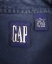 画像2: 90'S GAP 旧タグ ツイル 長袖 ワークシャツ ネイビー (VINTAGE) (2)