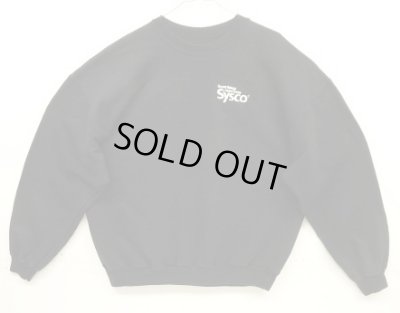 画像1: 00'S SYSCO アメリカ企業物 クルーネック スウェットシャツ ブラック (VINTAGE)