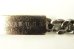 画像3: アメリカ軍 US NAVY "U.S.N.刻印入り" IDプレート チェーンブレスレット シルバー (VINTAGE) (3)
