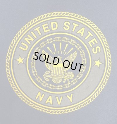 画像3: アメリカ軍 US NAVY 両面リフレクタープリント プルオーバー スウェットパーカー ネイビー USA製 (VINTAGE)