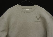 他の写真1: アメリカ軍 USAF "MEKE INC製" 両面リフレクタープリント クルーネック スウェットシャツ グレー USA製 (VINTAGE)