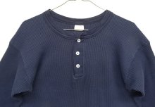 他の写真1: 80'S OAKTON LTD ヘンリーネック サーマル 長袖 Tシャツ ネイビー USA製 (VINTAGE)