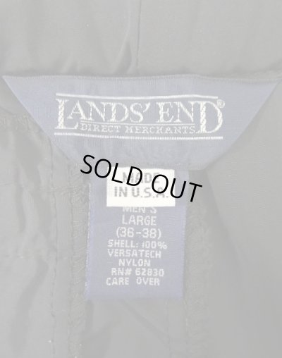 画像2: 90'S LANDS' END 三角タグ ナイロンパンツ ブラック USA製 (VINTAGE)