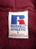 画像2: 90'S RUSSELL ATHLETIC プルオーバーパーカー バーガンディ USA製 (VINTAGE) (2)