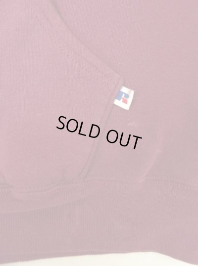 画像4: 90'S RUSSELL ATHLETIC プルオーバーパーカー バーガンディ USA製 (VINTAGE)