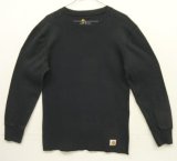CARHARTT "FORCE" 裾ロゴ サーマル 長袖 Tシャツ ブラック (VINTAGE)