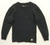 画像1: CARHARTT "FORCE" 裾ロゴ サーマル 長袖 Tシャツ ブラック (VINTAGE) (1)