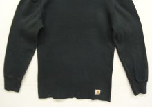 他の写真3: CARHARTT "FORCE" 裾ロゴ サーマル 長袖 Tシャツ ブラック (VINTAGE)