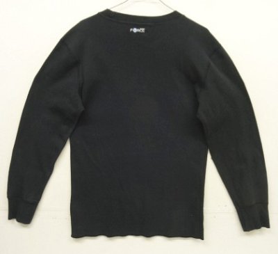 画像4: CARHARTT "FORCE" 裾ロゴ サーマル 長袖 Tシャツ ブラック (VINTAGE)