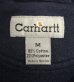 画像2: CARHARTT 同色ロゴ ヘビーウエイト クルーネック スウェットシャツ ネイビー (VINTAGE) (2)