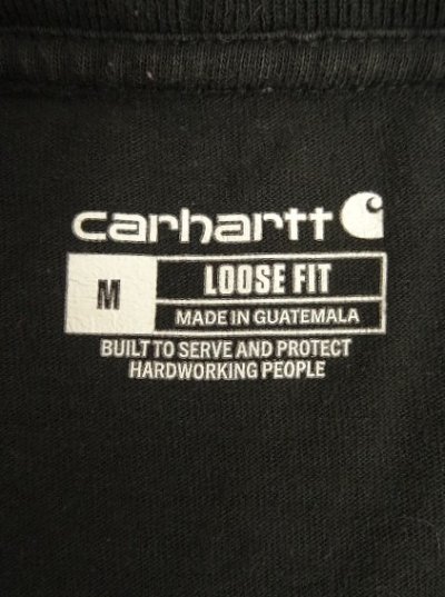 画像2: CARHARTT 袖プリント 長袖 Tシャツ ブラック (VINTAGE)