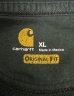 画像2: CARHARTT 袖プリント スウェット パーカー フェードブラック (VINTAGE) (2)