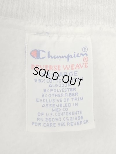 画像2: 90'S CHAMPION "目無し" 刺繍タグ リバースウィーブ ヘザーグレー メキシコ製 (VINTAGE)
